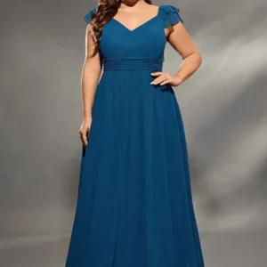 Robe de Demoiselle D'Honneur avec Dos Nu Plongeant