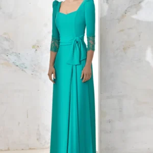 Robe de Demoiselle D'Honneur Turquoise