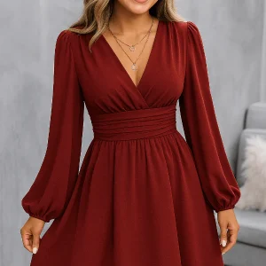 Robe Demoiselle D'Honneur Bordeaux Courte