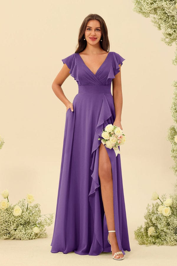 Robe Demoiselle D'Honneur Parme