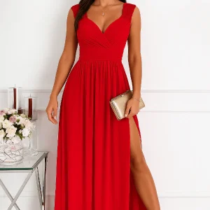 Robe Demoiselle D'Honneur Rouge Pas Cher