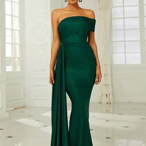 Robe Fourreau Vert Émeraude