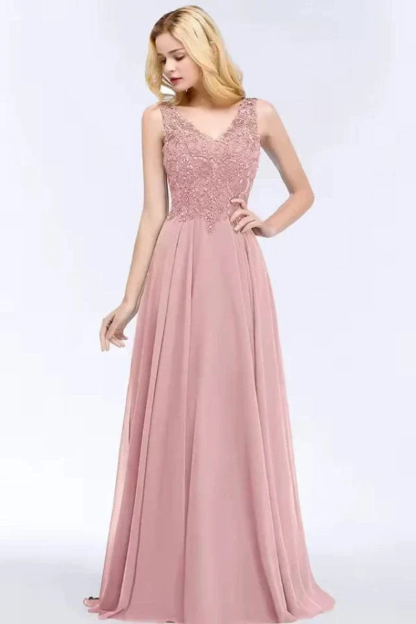Robe Mariage Civil Rose Poudré – Image 2