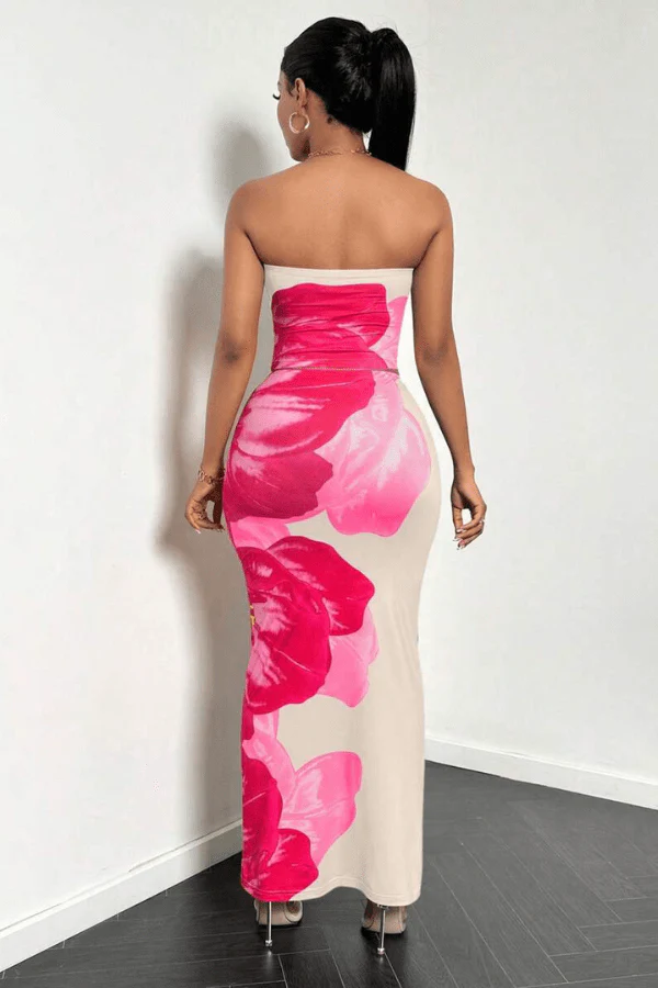 Robe Moulante Épaules Dénudées – Image 3