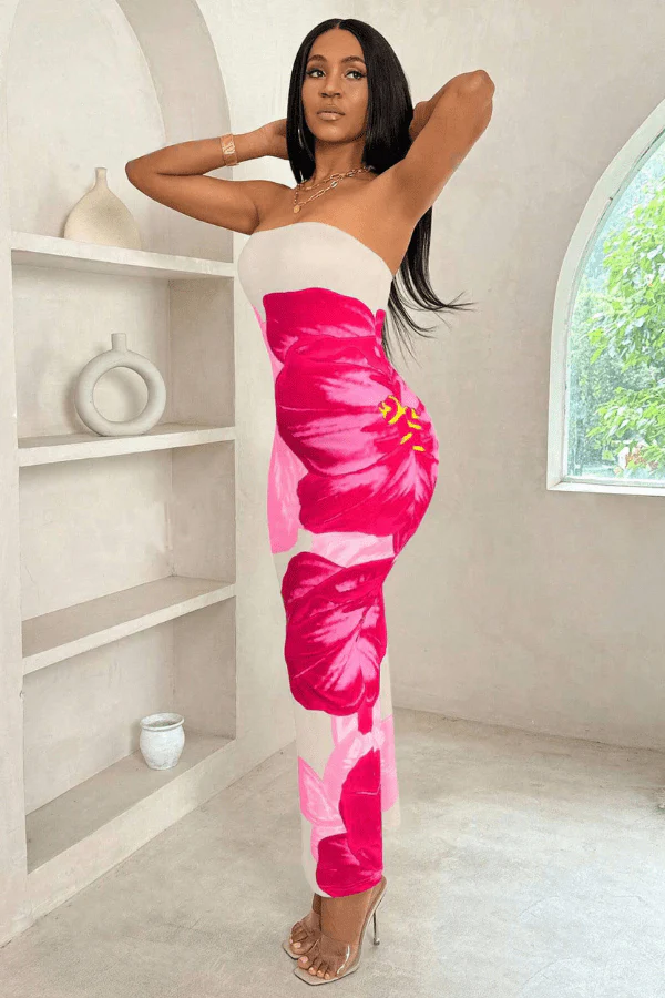 Robe Moulante Épaules Dénudées – Image 2