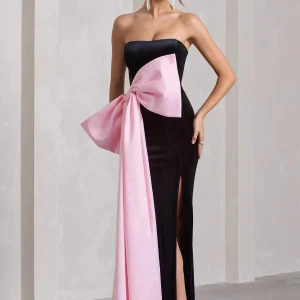 Robe Noire et Rose Poudré