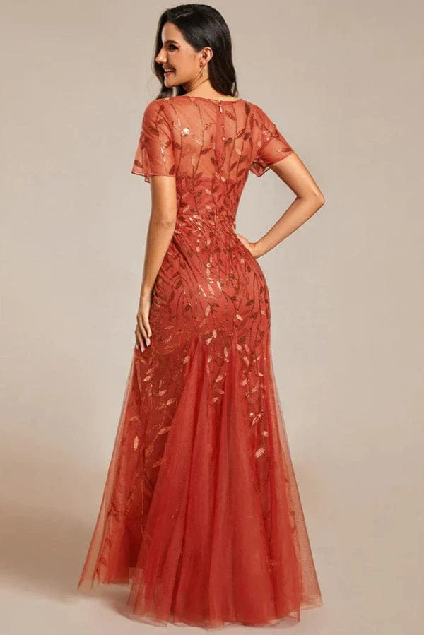 Robe Orange Brûlée Mariage – Image 3