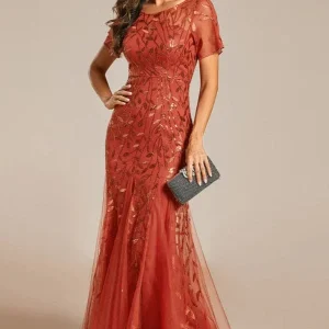 Robe Orange Brûlée Mariage