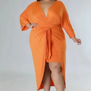 Robe Orange Grande Taille
