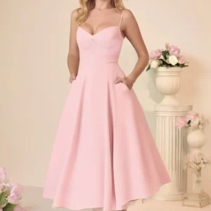 Robe Patineuse Rose Poudrée