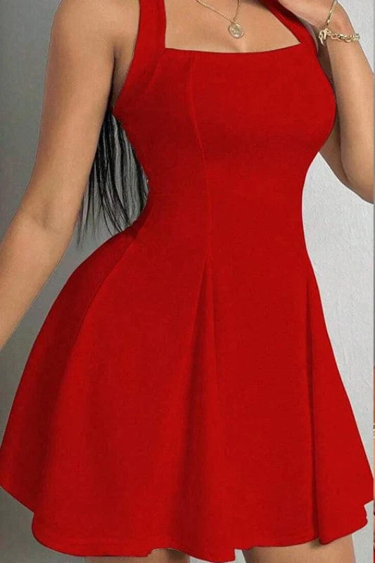 Robe Patineuse Rouge – Image 3