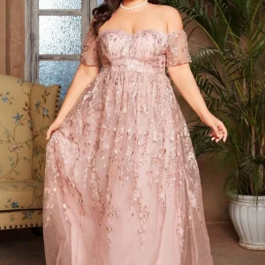 Robe Rose Pale Grande Taille