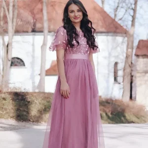 Robe Vieux Rose Pas Cher