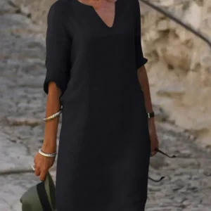 Emma | Élégante robe en tissu fait main