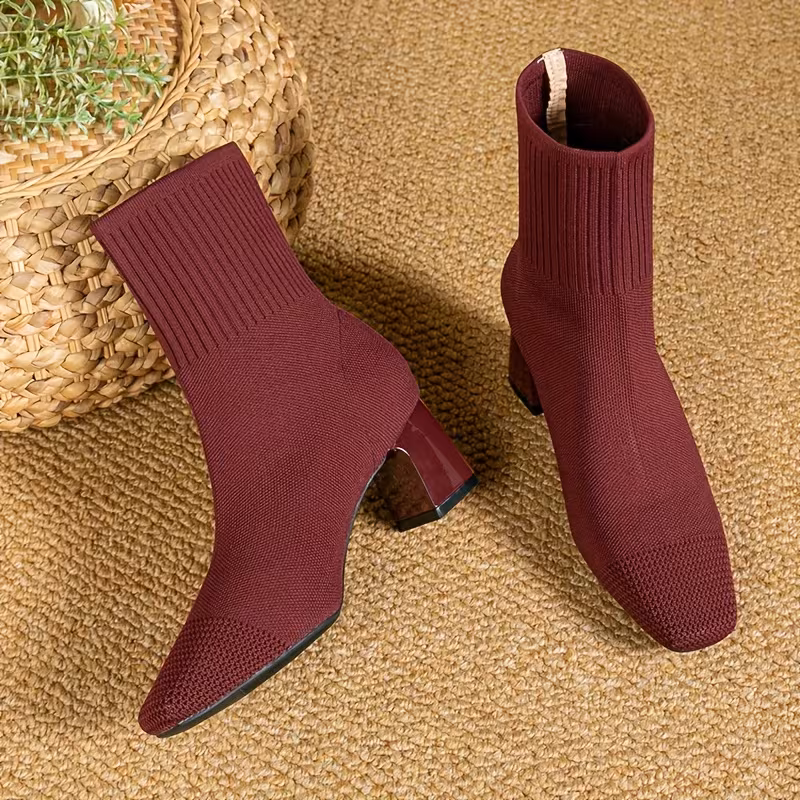 Bottines Ajustées Talon Moderne – Image 5